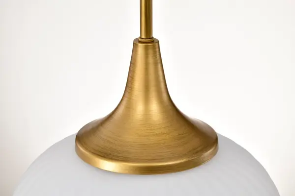 Timeless Brass Pendant with Soft, Inviting Glow - Image 8