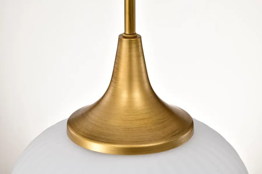 Timeless Brass Pendant with Soft, Inviting Glow - Image 8