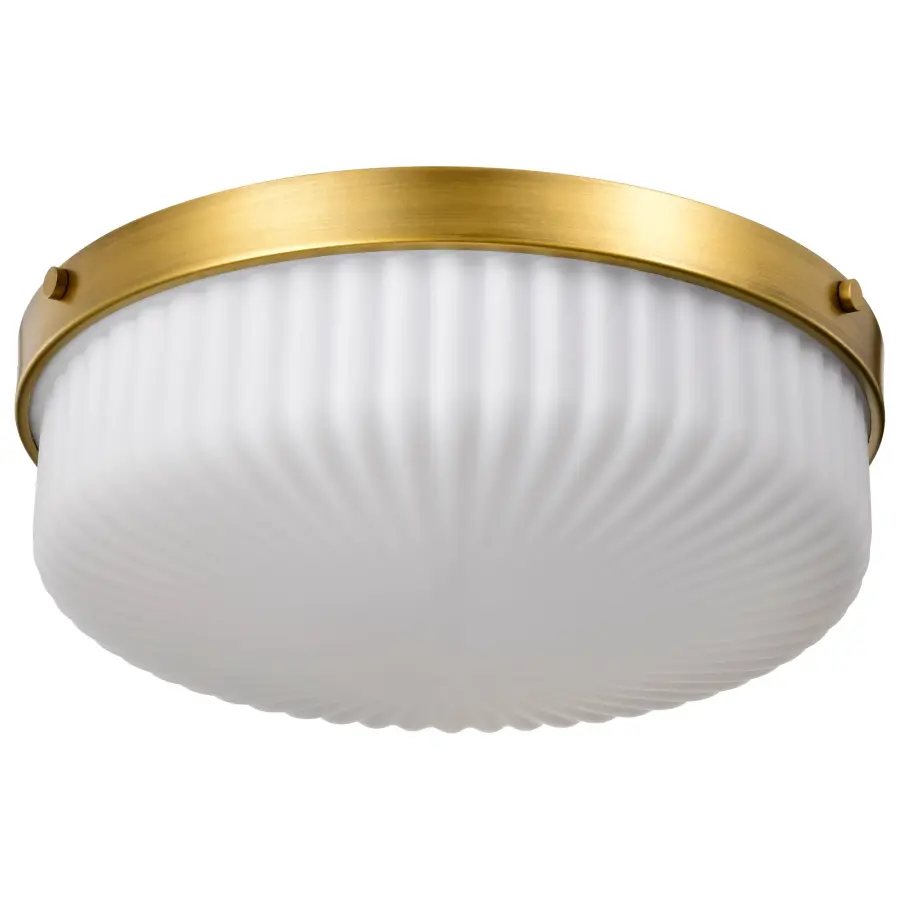 Elegant Brass Flush Mount with Timeless Transitional Appeal - Image 1