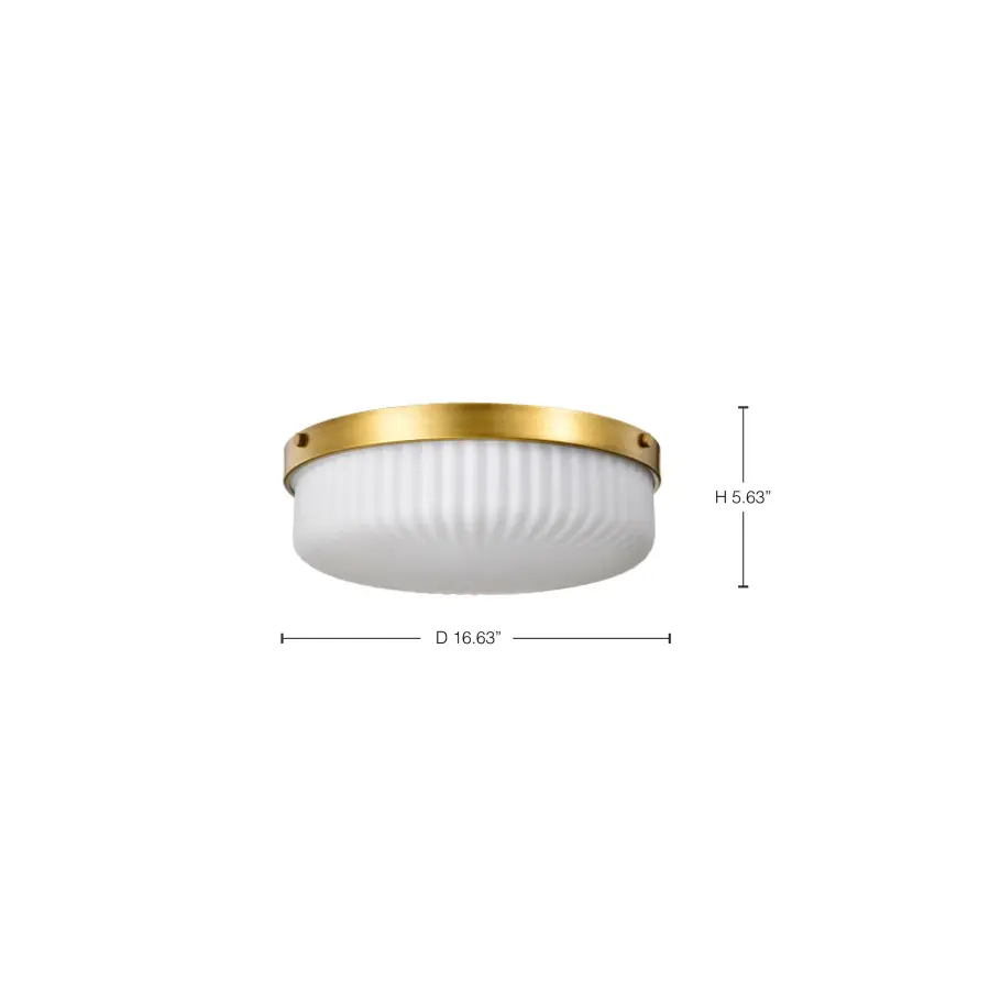 Elegant Brass Flush Mount with Timeless Transitional Appeal - Image 13
