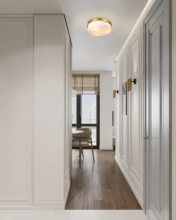 Elegant Brass Flush Mount with Timeless Transitional Appeal - Image 14