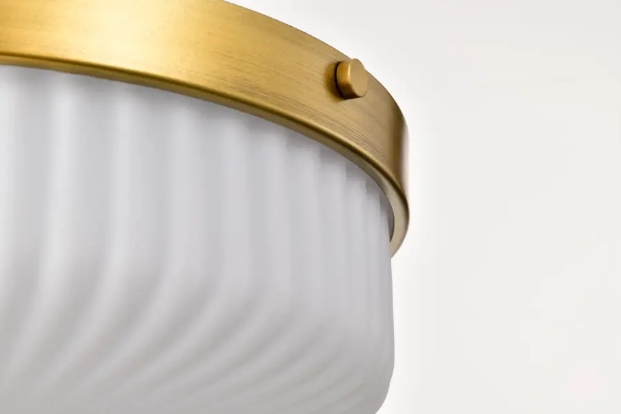 Elegant Brass Flush Mount with Timeless Transitional Appeal - Image 9