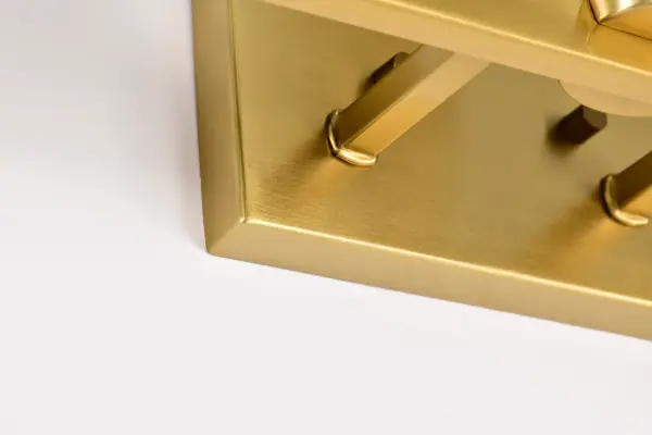 Royale 3-Light Vanity in Burnished Brass with Ribbed White Glass - Image 19