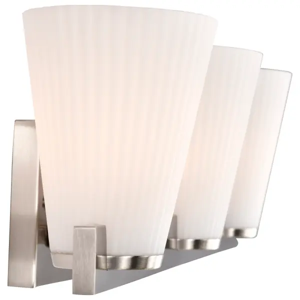 Royale 3-Light Vanity in Burnished Brass with Ribbed White Glass - Image 10