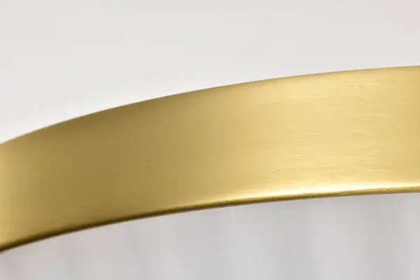 Royale 3-Light Flush Mount in Burnished Brass with Ribbed White Glass - Image 8
