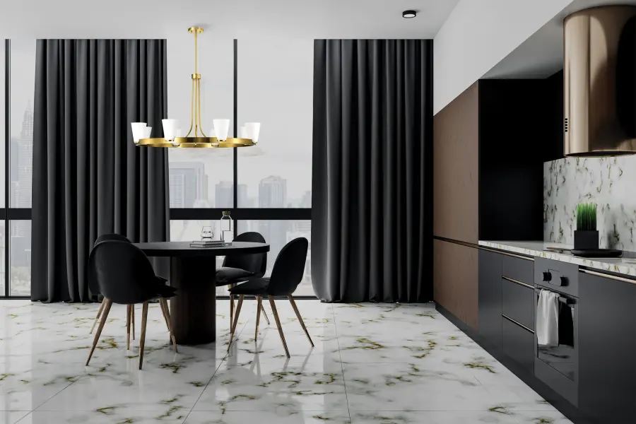 Royale 8-Light Chandelier in Burnished Brass with Ribbed White Glass - Image 16