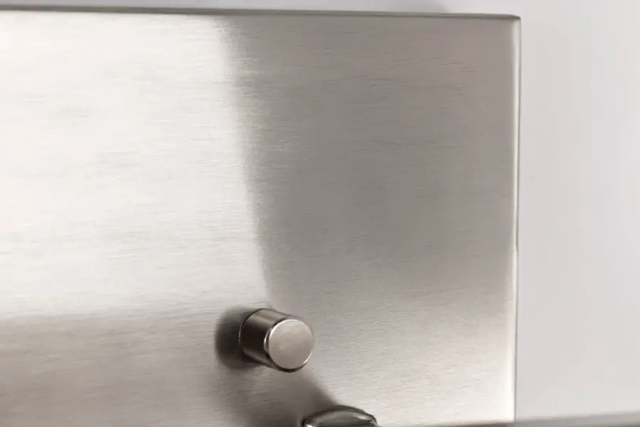 Royale 2-Light Vanity in Brushed Nickel with Ribbed White Glass - Image 11