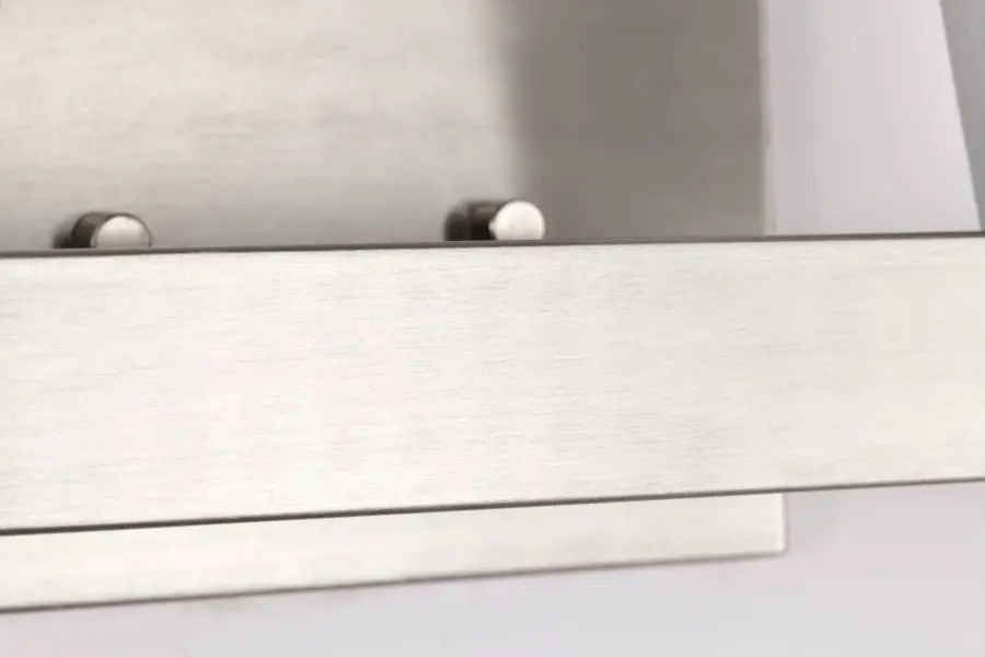 Royale 2-Light Vanity in Brushed Nickel with Ribbed White Glass - Image 10