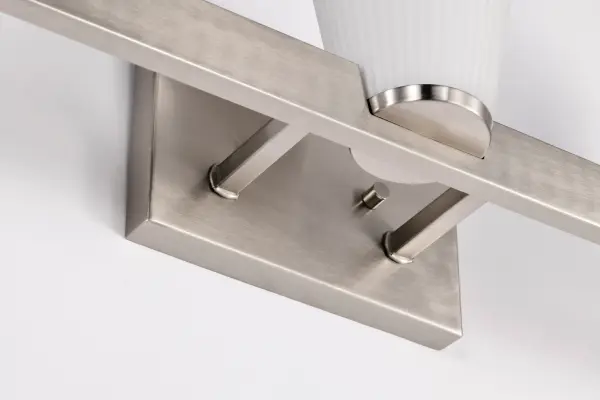 Royale 3-Light Vanity in Brushed Nickel with Ribbed White Glass - Image 15