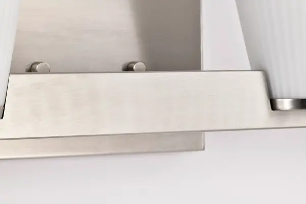 Royale 4-Light Vanity in Brushed Nickel with Ribbed White Glass - Image 17