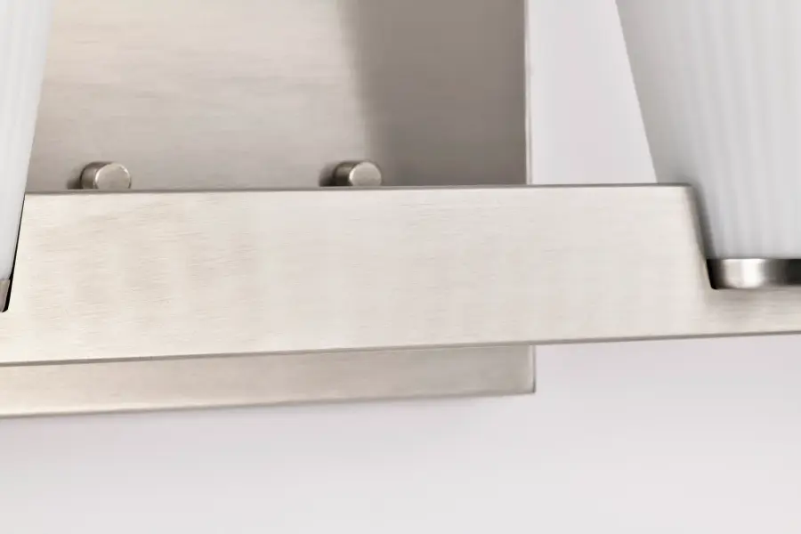 Royale 4-Light Vanity in Brushed Nickel with Ribbed White Glass - Image 17
