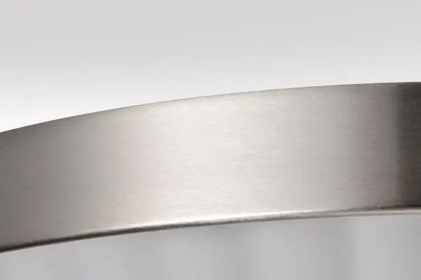Royale 3-Light Flush Mount in Brushed Nickel with Ribbed White Glass - Image 8