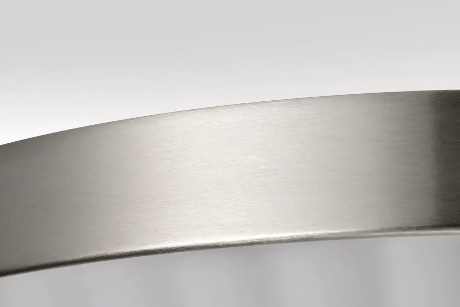 Royale 3-Light Flush Mount in Brushed Nickel with Ribbed White Glass - Image 8