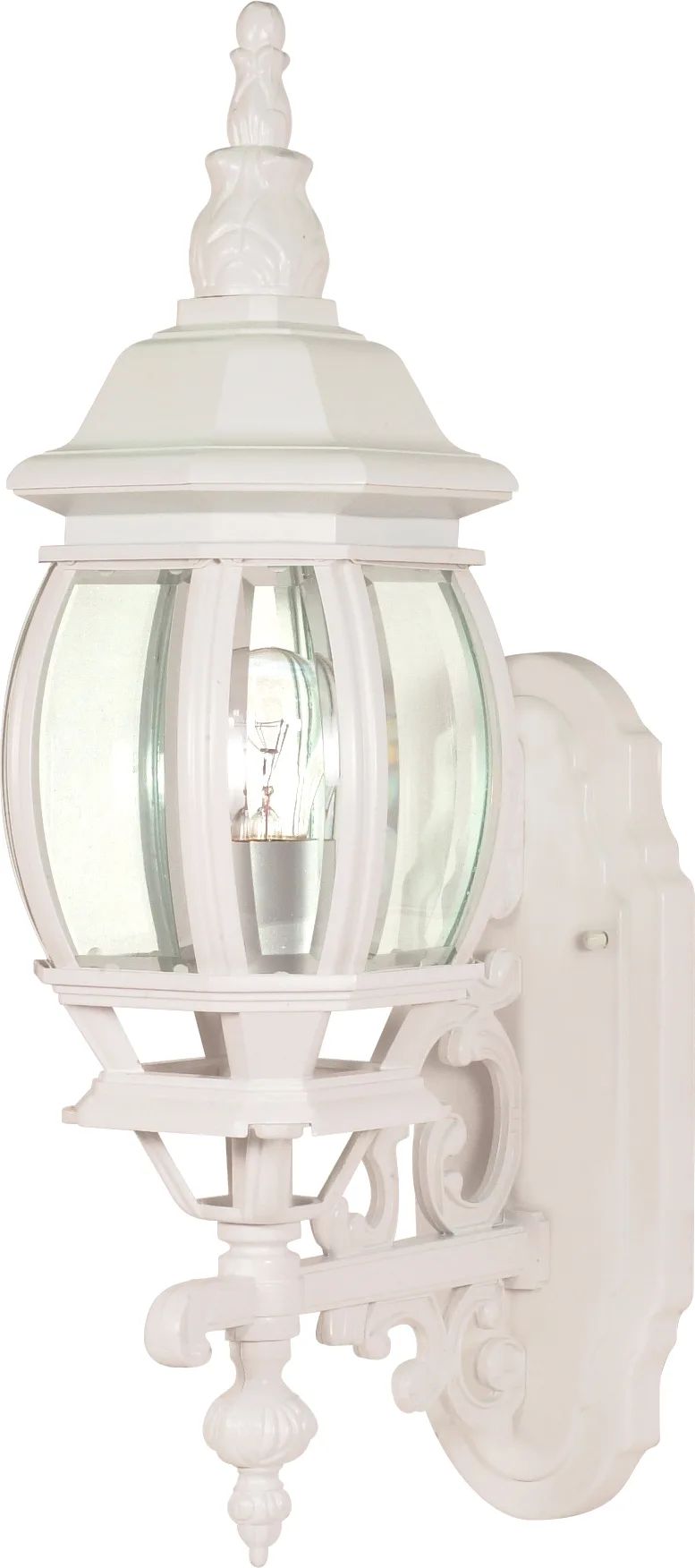 Central Park 20" Outdoor Wall Lantern with Clear Beveled Glass