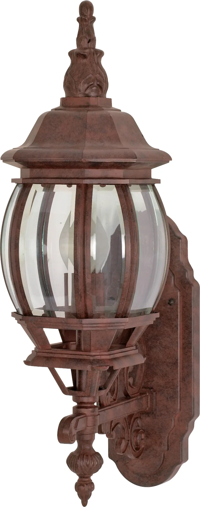 Central Park 20" Outdoor Wall Lantern with Clear Beveled Glass