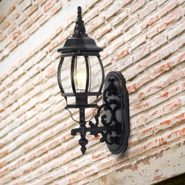 Central Park 20" Outdoor Wall Lantern with Clear Beveled Glass - Image 13