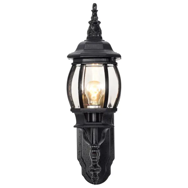 Central Park 20" Outdoor Wall Lantern with Clear Beveled Glass - Image 3
