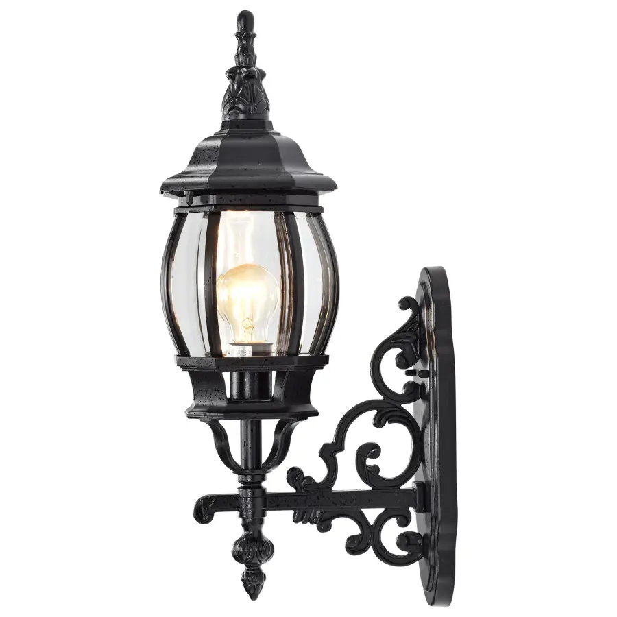 Central Park 20" Outdoor Wall Lantern with Clear Beveled Glass - Image 5