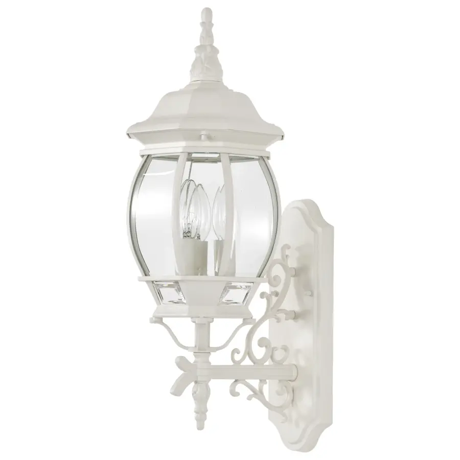 Central Park 3-Light Outdoor Wall Lantern with Clear Beveled Glass - Image 3