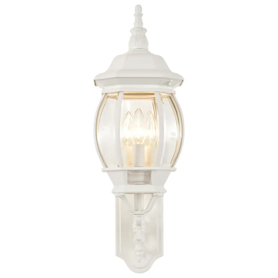 Central Park 3-Light Outdoor Wall Lantern with Clear Beveled Glass - Image 4