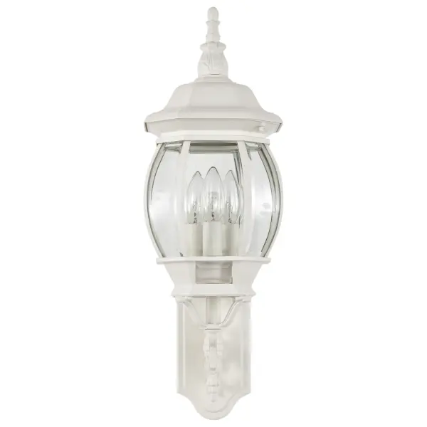 Central Park 3-Light Outdoor Wall Lantern with Clear Beveled Glass - Image 5