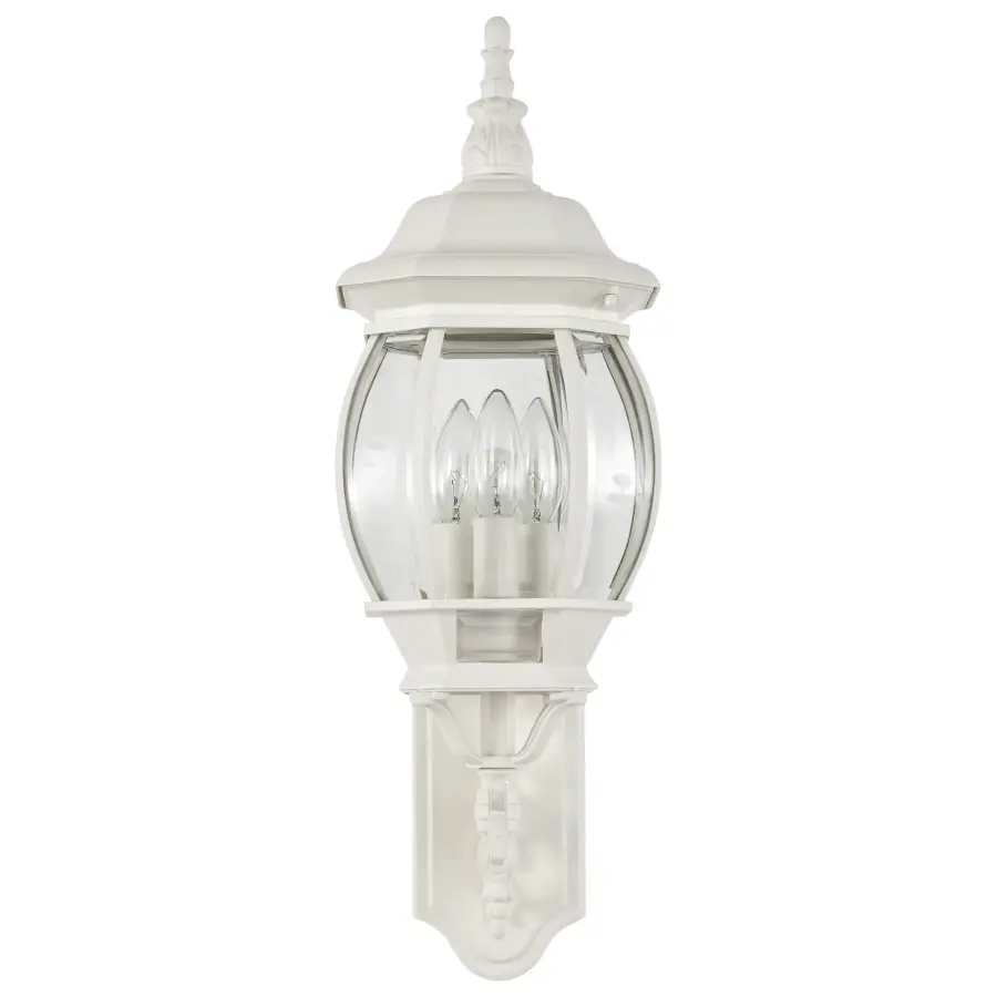 Central Park 3-Light Outdoor Wall Lantern with Clear Beveled Glass - Image 5