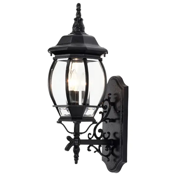 Central Park 3-Light Outdoor Wall Lantern with Clear Beveled Glass - Image 2
