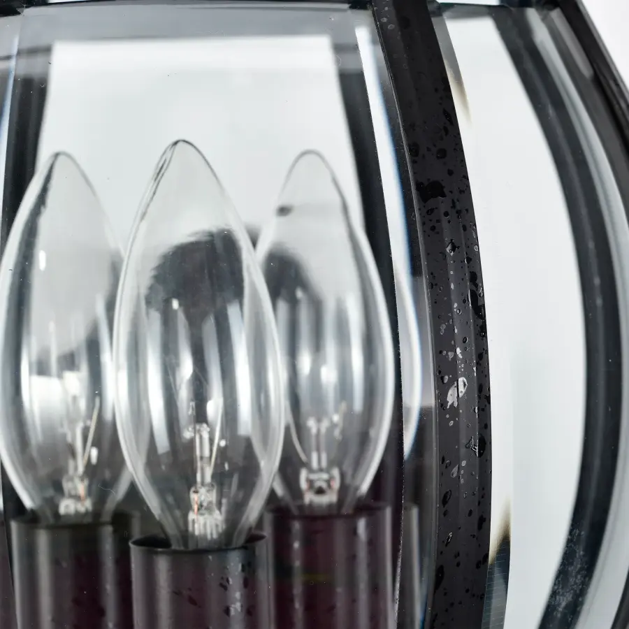 Central Park 3-Light Outdoor Wall Lantern with Clear Beveled Glass - Image 11