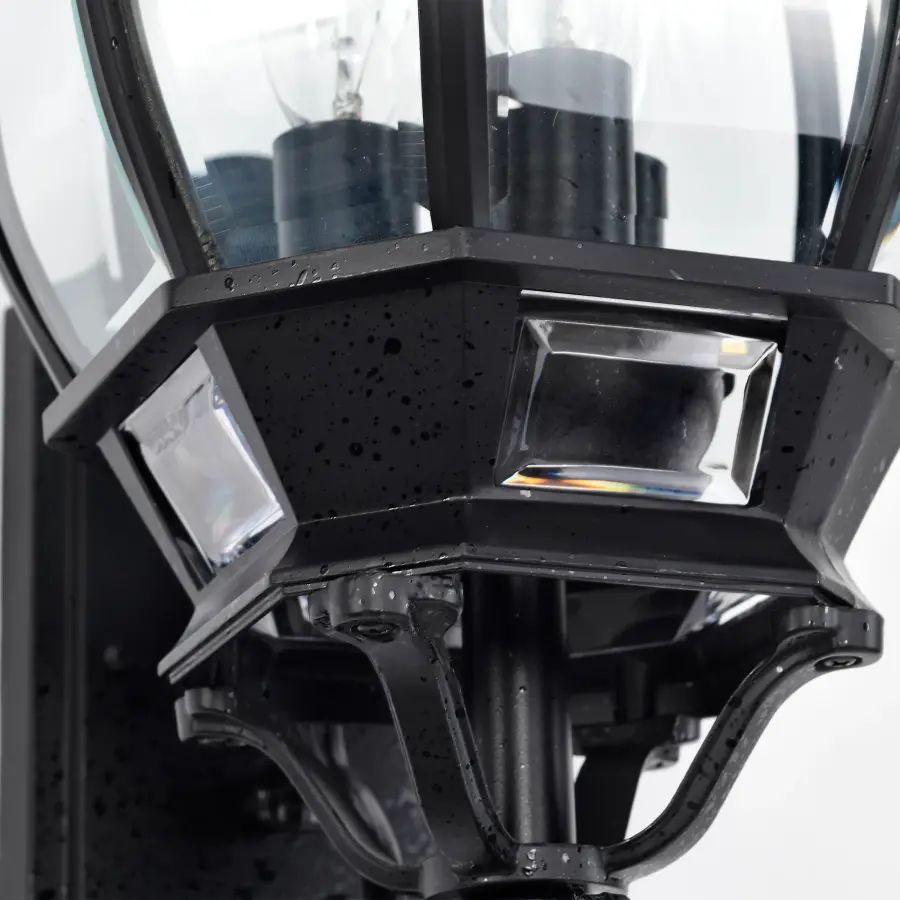 Central Park 3-Light Outdoor Wall Lantern with Clear Beveled Glass - Image 8
