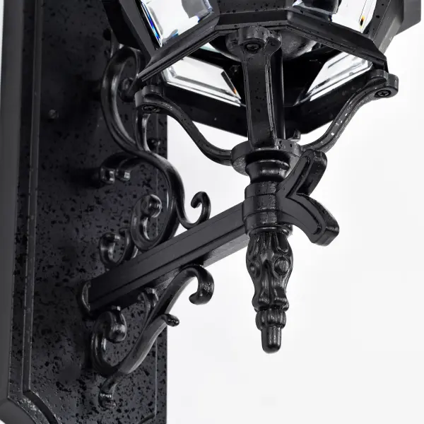 Central Park 3-Light Outdoor Wall Lantern with Clear Beveled Glass - Image 9