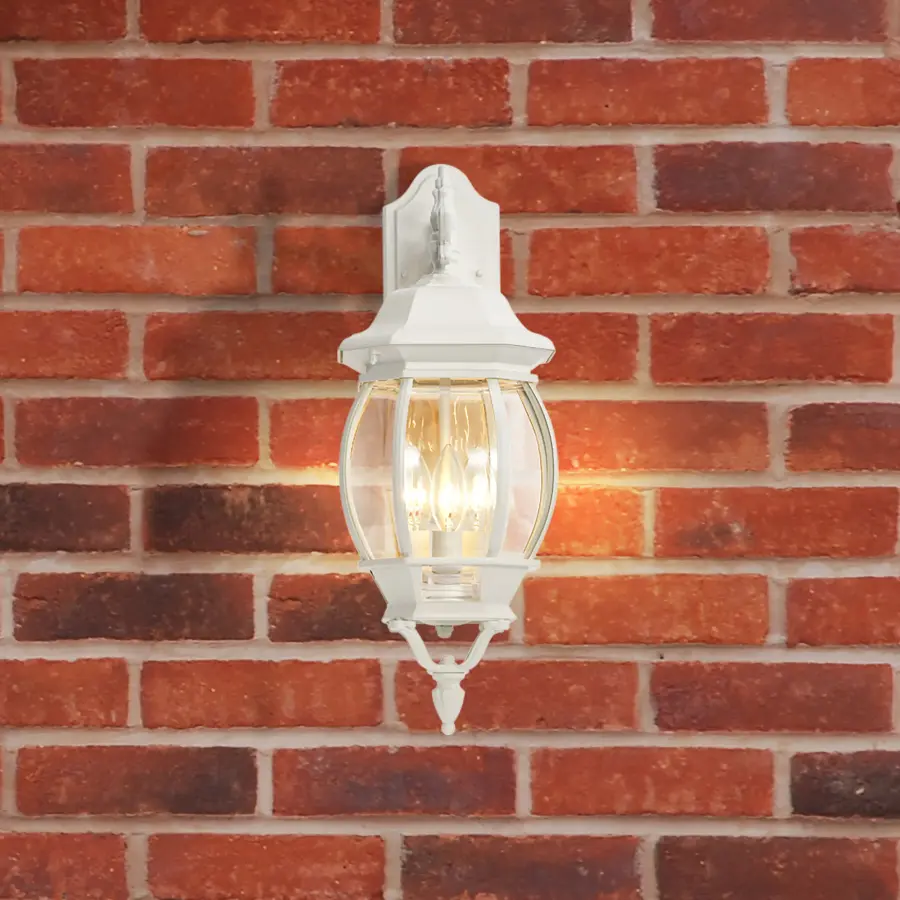 Central Park 3-Light Outdoor Wall Lantern with Clear Beveled Glass - Image 13