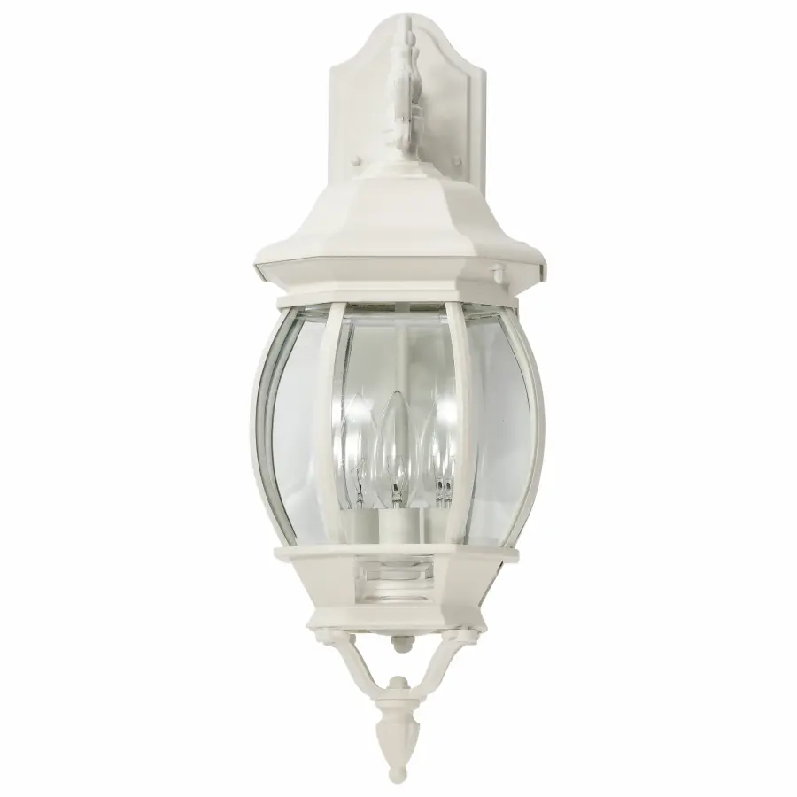 Central Park 3-Light Outdoor Wall Lantern with Clear Beveled Glass - Image 3