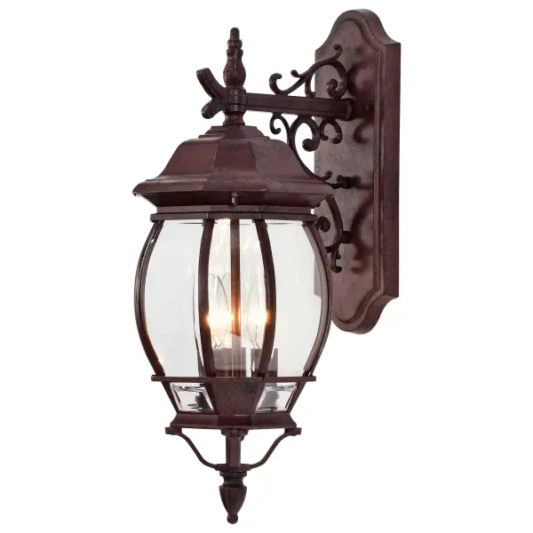 Central Park 3-Light Outdoor Wall Lantern with Clear Beveled Glass - Image 2