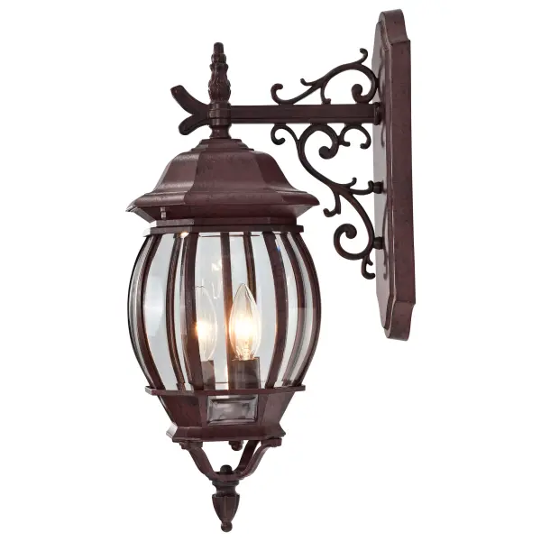 Central Park 3-Light Outdoor Wall Lantern with Clear Beveled Glass - Image 5