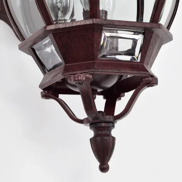Central Park 3-Light Outdoor Wall Lantern with Clear Beveled Glass - Image 9