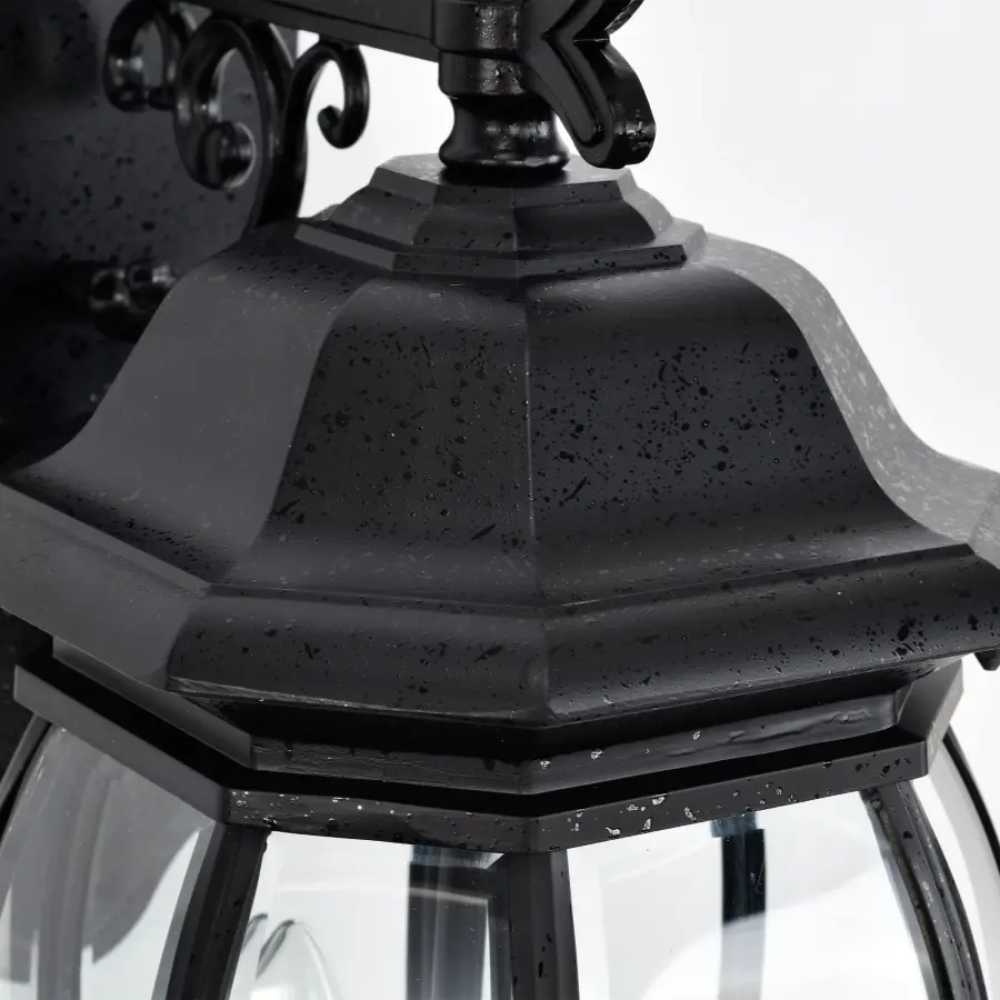 Central Park 3-Light Outdoor Wall Lantern with Clear Beveled Glass - Image 11
