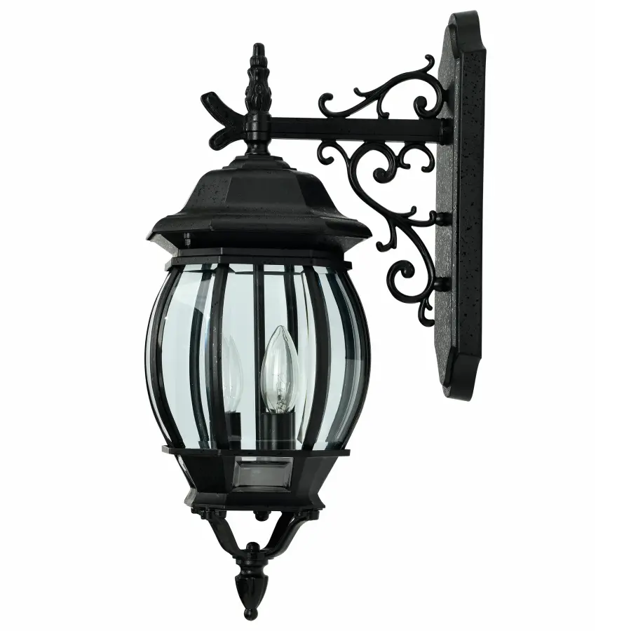 Central Park 3-Light Outdoor Wall Lantern with Clear Beveled Glass - Image 5