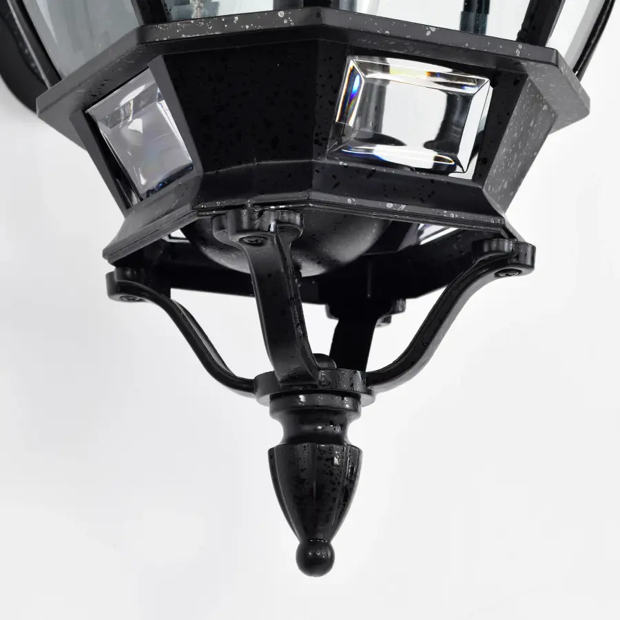 Central Park 3-Light Outdoor Wall Lantern with Clear Beveled Glass - Image 7