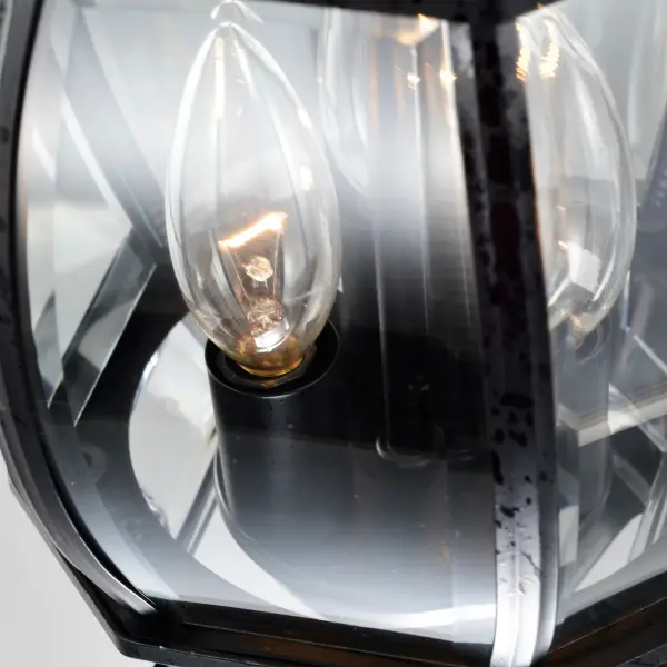 Central Park 3-Light Outdoor Hanging Lantern with Clear Beveled Glass - Image 12