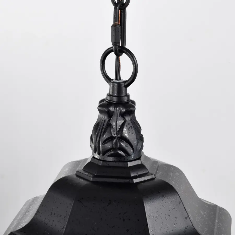 Central Park 3-Light Outdoor Hanging Lantern with Clear Beveled Glass - Image 8
