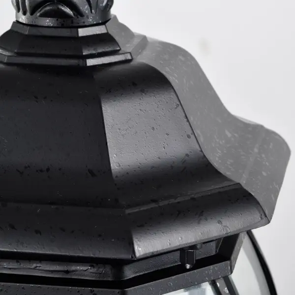 Central Park 3-Light Outdoor Hanging Lantern with Clear Beveled Glass - Image 9