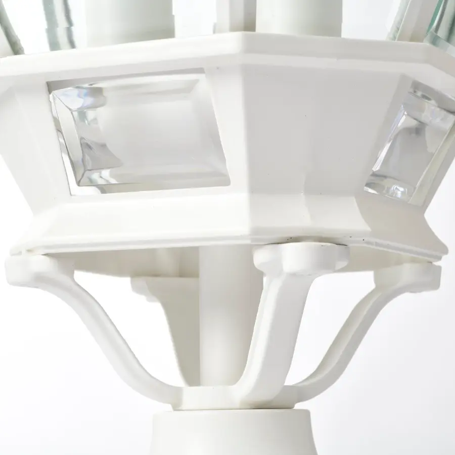 Central Park 3-Light Post Lantern with Clear Beveled Glass - Image 9