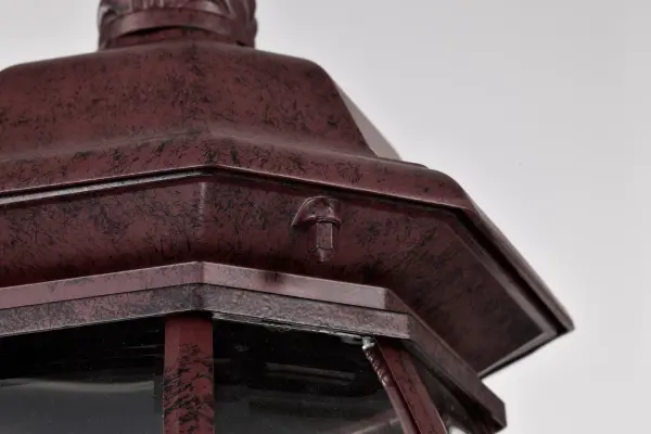 Central Park 3-Light Outdoor Post Lantern with Clear Beveled Glass - Image 8