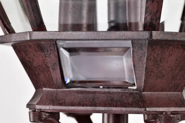 Central Park 3-Light Outdoor Post Lantern with Clear Beveled Glass - Image 10