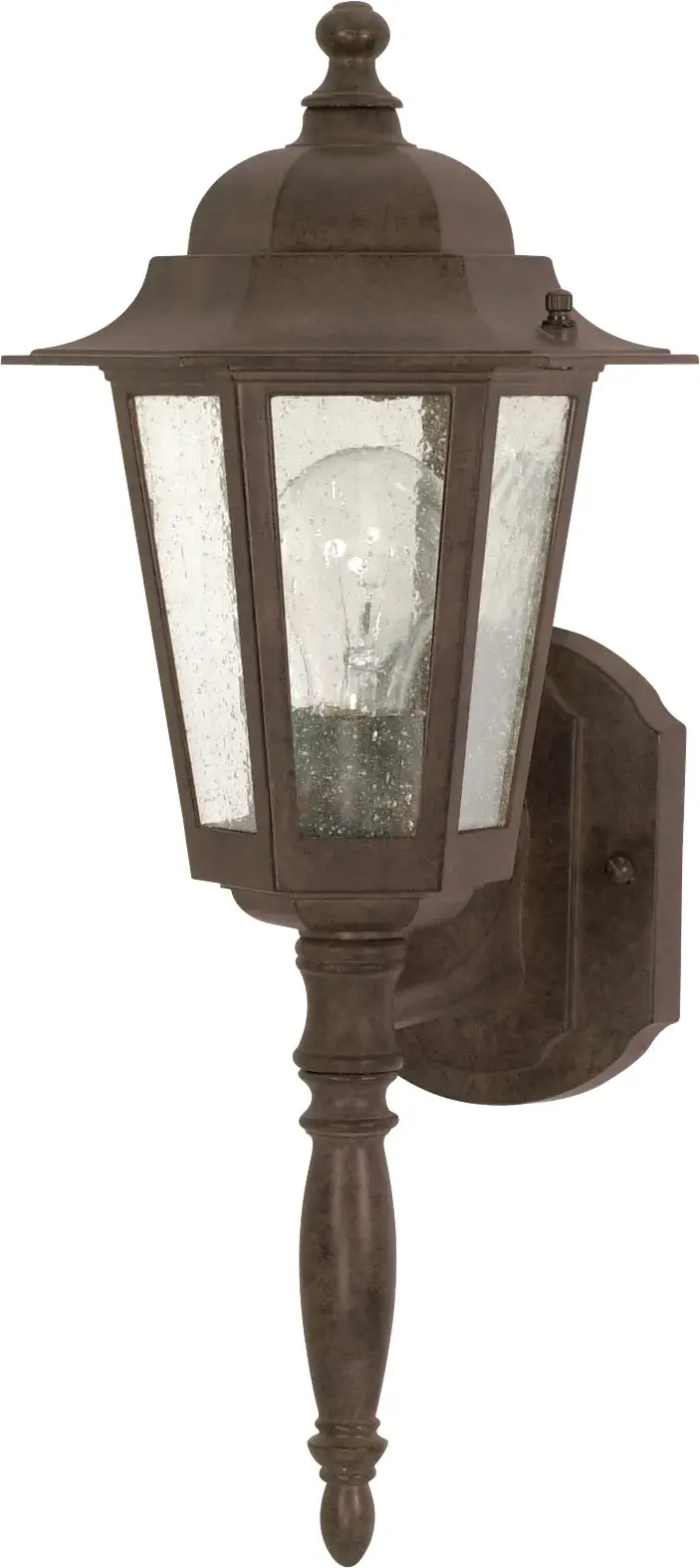 Cornerstone 18" Outdoor Wall Lantern with Clear Seeded Glass