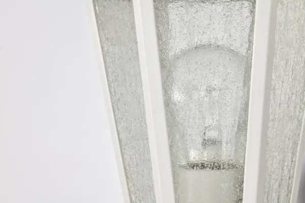 Cornerstone 1-Light Post Lantern with Clear Seeded Glass - Image 6
