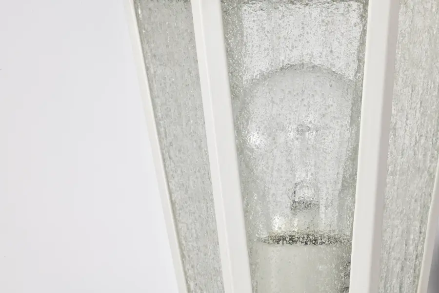 Cornerstone 1-Light Post Lantern with Clear Seeded Glass - Image 6