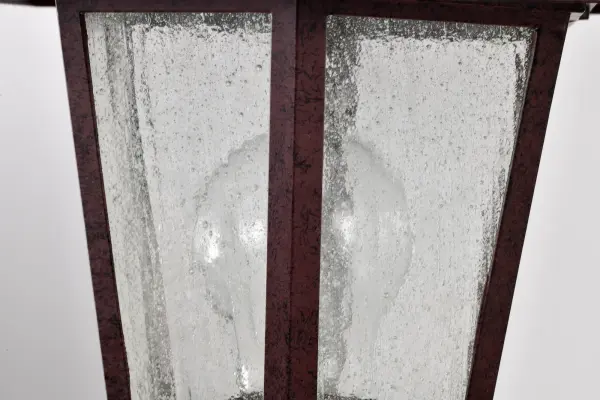 Cornerstone 1-Light Post Lantern with Clear Seeded Glass - Image 10
