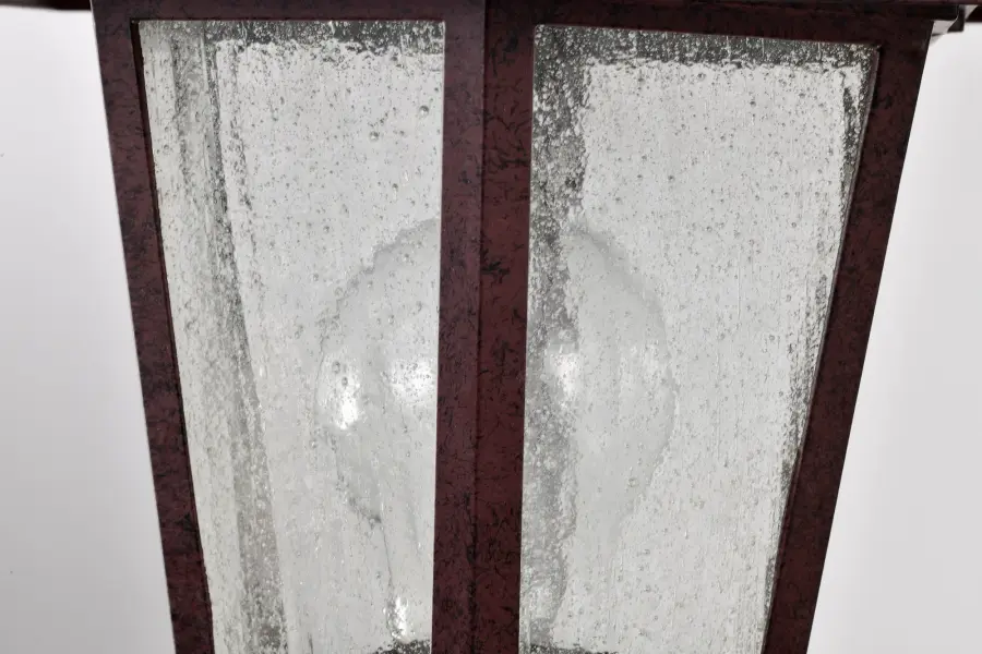 Cornerstone 1-Light Post Lantern with Clear Seeded Glass - Image 10
