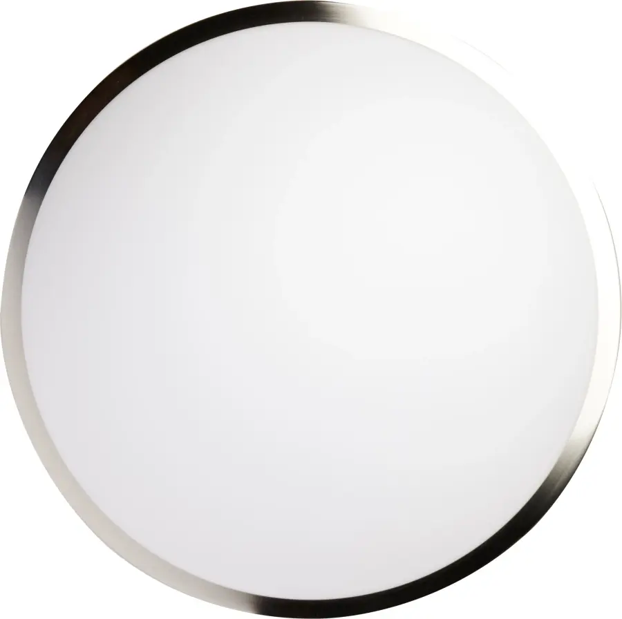 Button LED 17" Flush Mount - Brushed Nickel - Image 2